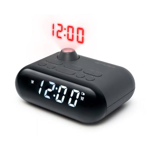 Radio-réveil Double Alarme Noir - M179p