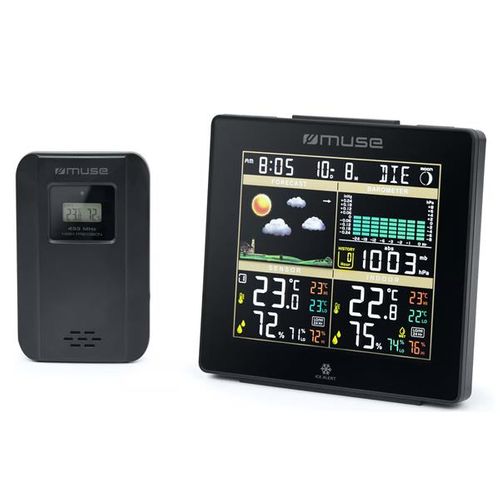 Station Météo Noir LCD Noir - M085ws