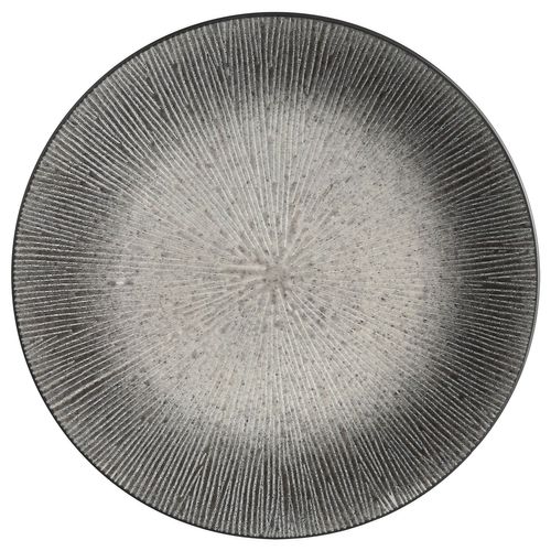 Assiette Plate Atelier - Céramique - Gris
