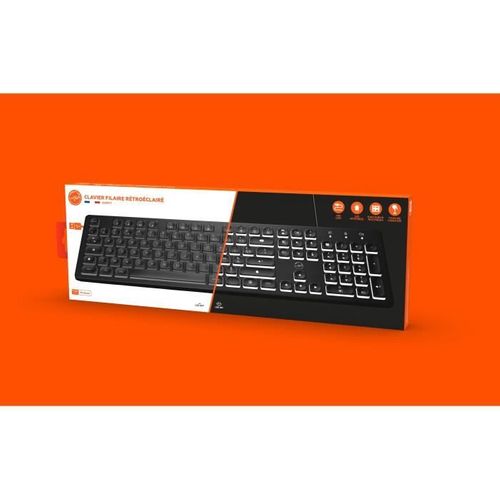 Clavier Filaire - Mécanique - Ml300566 - Azerty - Rétro Éclairé LED