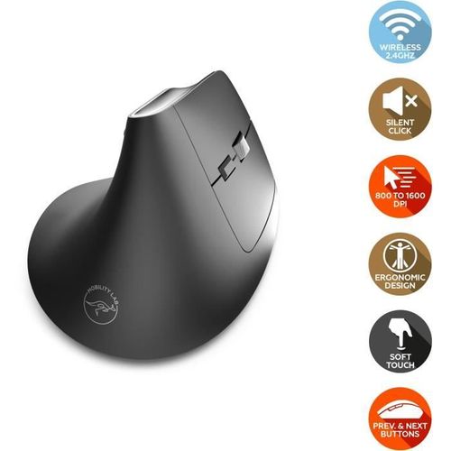 Souris Ergonomique Sans Fil - Mobility Lab - Ml313139 - Plug Et Play, Pas Besoin De Driver