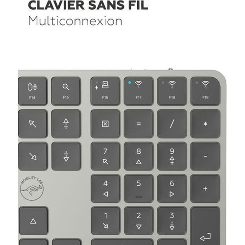 Clavier Sans Fil - Touches Plates - Kp430w - Azerty - Fr - Noir