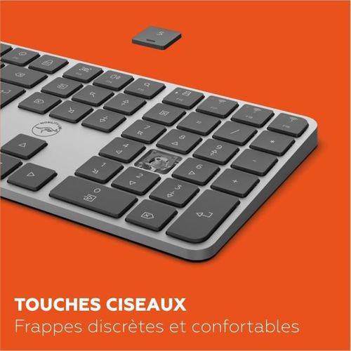 Clavier Sans Fil - Touches Plates - Kp430w - Azerty - Fr - Noir