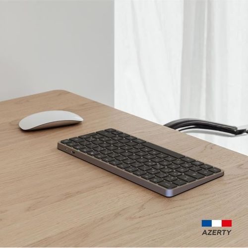 Mini Clavier Sans Fil - Touches Plates - Kp430w - Azerty - Fr - Noir