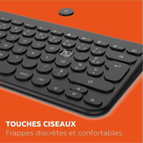 Ensemble Mini Clavier Souris Sans Fil - Cp420w - Fr - Noir