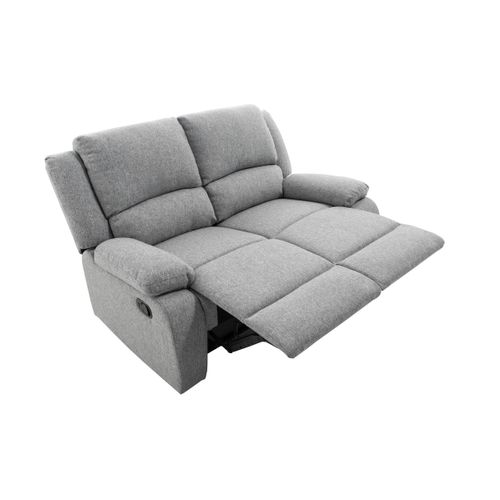 Canapé Relaxation 2 Places Detente En Tissu - Gris Clair
