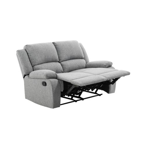 Canapé Relaxation 2 Places Detente En Tissu - Gris Clair