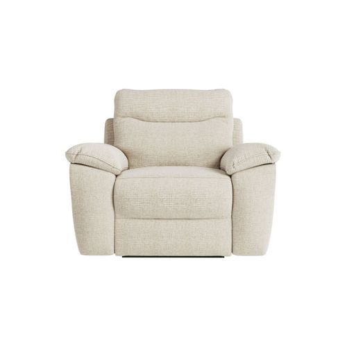 Fauteuil De Relaxation Électrique Ross En Tissu Texturé 3d - Beige