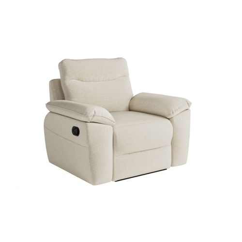 Fauteuil De Relaxation Manuel Ross En Tissu - Beige