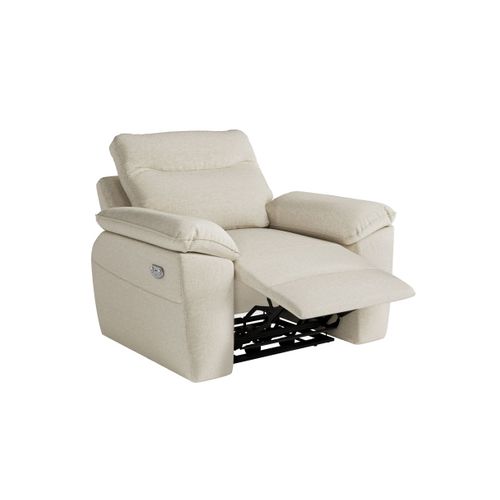 Fauteuil De Relaxation Électrique Ross En Tissu - Beige