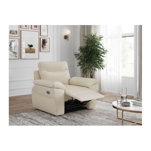 Fauteuil De Relaxation Électrique Ross En Tissu - Beige
