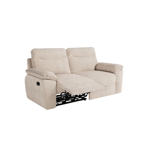 Canapé De Relaxation Manuel Ross 3 Places En Velours Côtelé - Beige