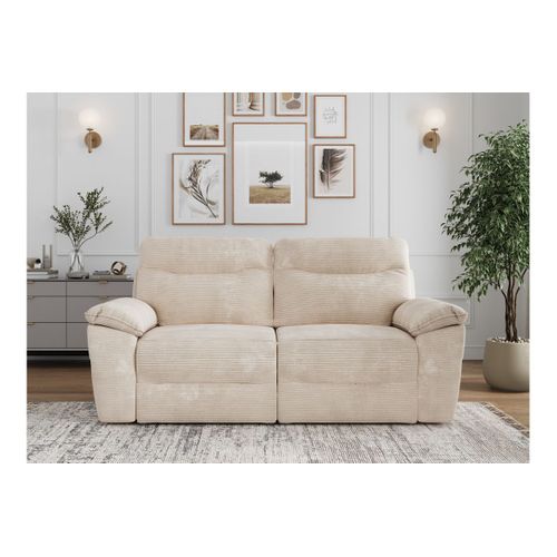 Canapé De Relaxation Manuel Ross 3 Places En Velours Côtelé - Beige