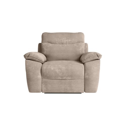 Fauteuil De Relaxation Manuel Ross En Velours Côtelé - Taupe