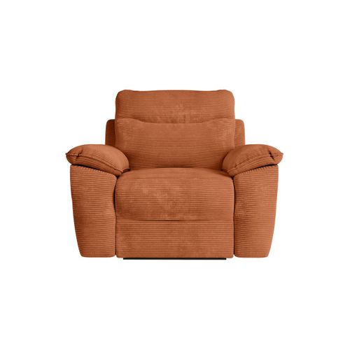 Fauteuil De Relaxation Manuel Ross En Velours Côtelé - Terracotta