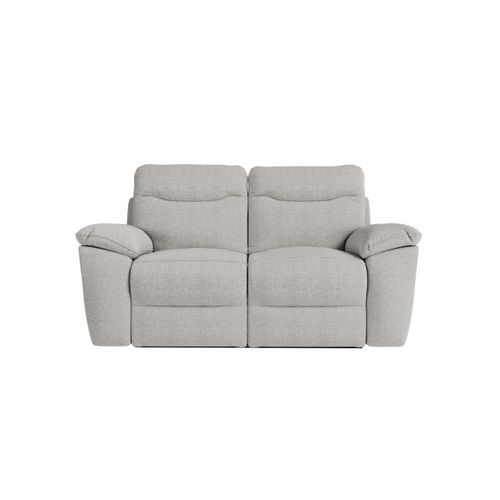 Pack - Canapé De Relaxation Ross Électrique 2 Places Et Fauteuil En Tissu Texturé 3d - Gris Clair