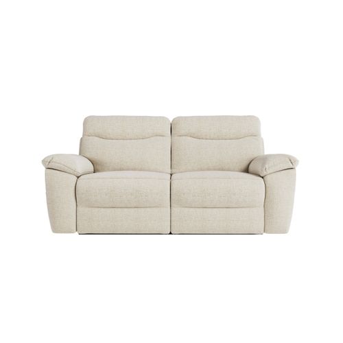 Pack - Canapé De Relaxation Ross Électrique 2 Et 3 Places En Tissu Texturé 3d - Beige