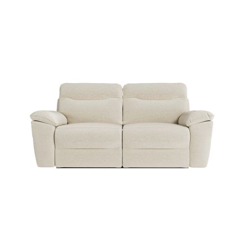 Canapés De Relaxation Ross Électriques 3 Et 2 Places Et Fauteuil En Tissu Antitache - Beige