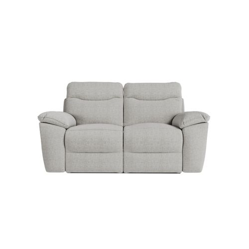 Pack - Canapé De Relaxation Ross Manuel 2 Places Et Fauteuil En Tissu Texturé 3d - Gris Clair