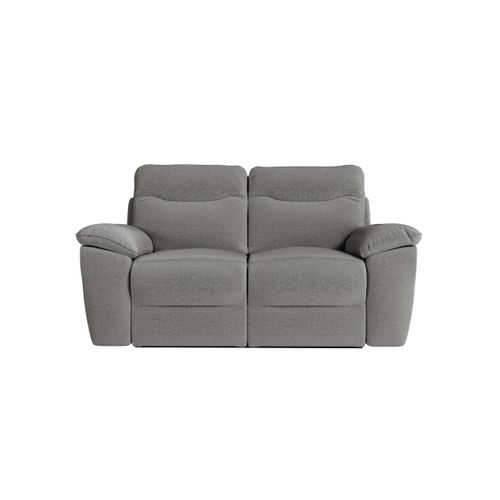 Pack - Canapé De Relaxation Ross Manuel 2 Places Et Fauteuil En Tissu Antitache - Gris