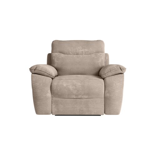 Pack - Canapé De Relaxation Ross Manuel 2 Places Et Fauteuil En Velours Côtelé - Taupe