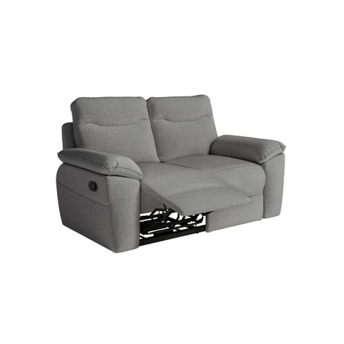 Pack - Canapé De Relaxation Ross Manuel 2 Et 3 Places En Tissu Antitache - Gris