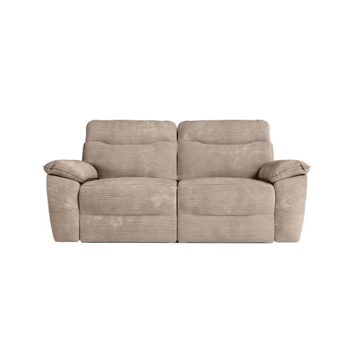 Pack - Canapé De Relaxation Ross Manuel 2 Et 3 Places En Velours Côtelé - Taupe