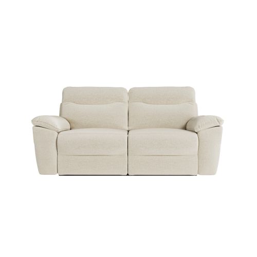 Pack - Canapé De Relaxation Ross Manuel 3 Places Et Fauteuil En Tissu Antitache - Beige