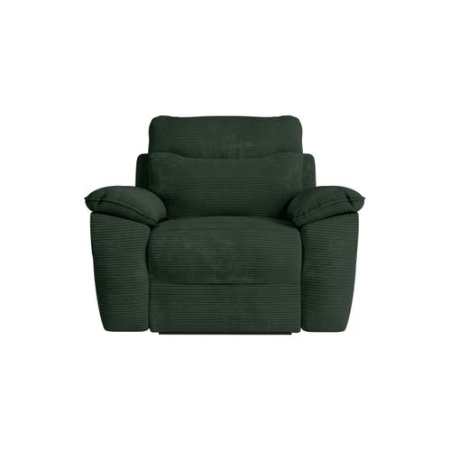 Pack - Canapé De Relaxation Ross Manuel 3 Places Et Fauteuil En Velours Côtelé - Vert Foncé