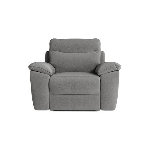 Canapés De Relaxation Ross Manuels 3 Et 2 Places Et Fauteuil En Tissu Antitache - Gris
