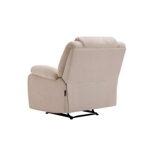 Relaxxo - Fauteuil Relaxation Manuel Leo En Velours Côtelé - Beige