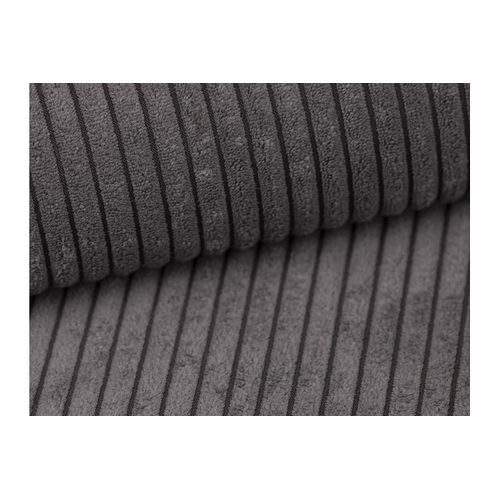 Canapé D'angle Réversible 4 Places Romane En Velours Côtelé - Gris