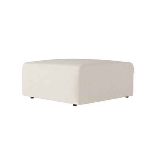 Pouf Romane En Tissu Easy Clean Antitache - Beige