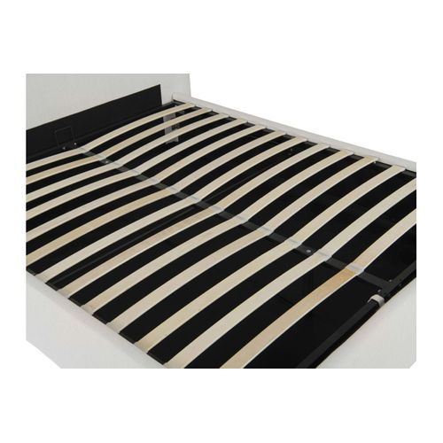 Cadre De Lit Rolly Avec Coffre En Tissu Blanc Cassé - Couchage 180x200cm