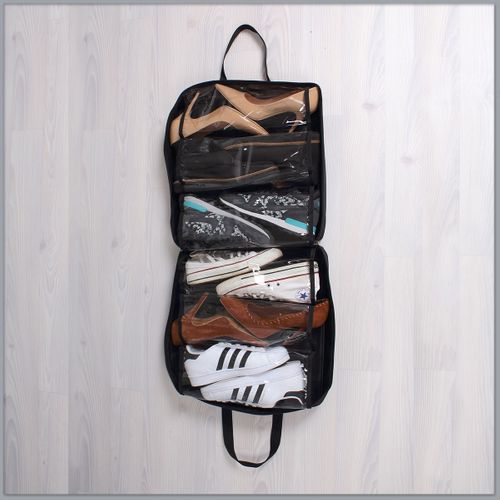 Sac Range Chaussures Noir 6 Paires