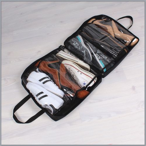 Sac Range Chaussures Noir 6 Paires