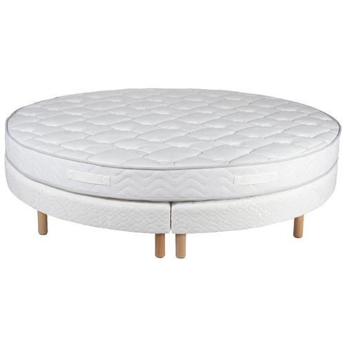 Matelas Rond Mousse Hr55, Sommier, Pieds Soutien Ferme 215 Cm (diamètre) - Accueil Moelleux