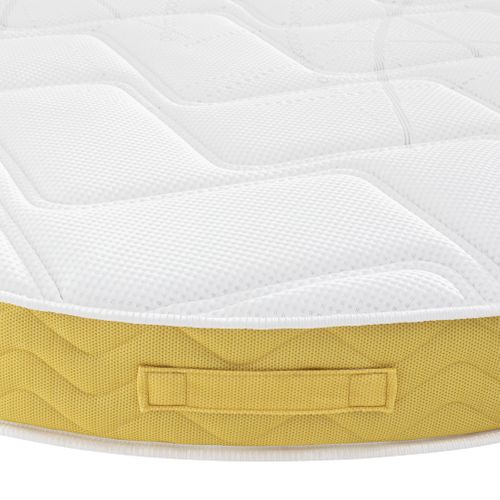 Matelas Rond Mousse Hr55, Sommier, Pieds Soutien Ferme 215 Cm (diamètre) - Accueil Moelleux