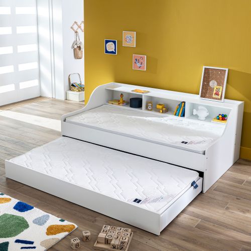 Matelas Pour Lit Tiroir Nano 11 Cm Soutien Ferme 90x190 - 1 Personne - Accueil Confortable
