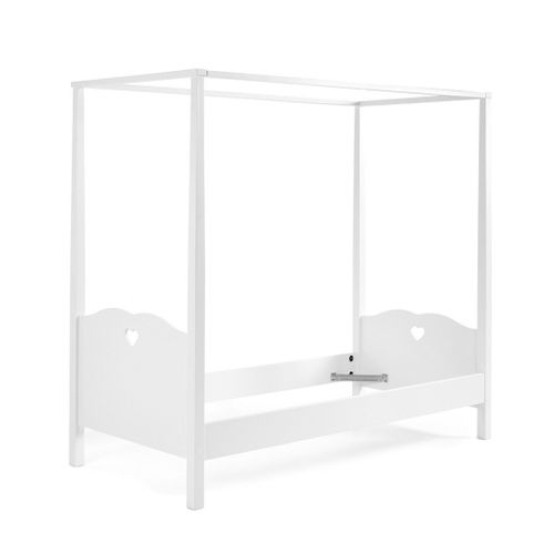 Lit Baldaquin Blanc 90x200