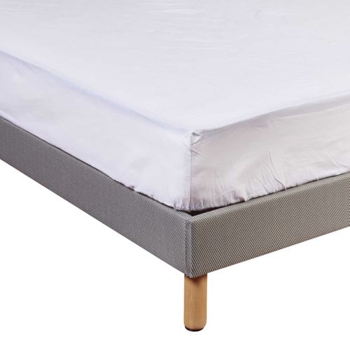 Drap Housse Coton Bonnet 27 Made In France Blanc 140x190