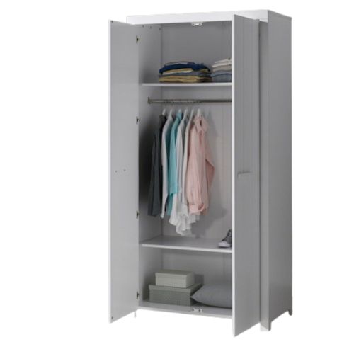 Armoire 2 Portes Blanc