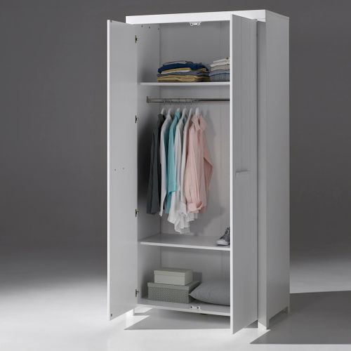 Armoire 2 Portes Blanc
