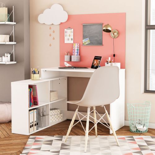 Bureau D'angle Blanc Perle