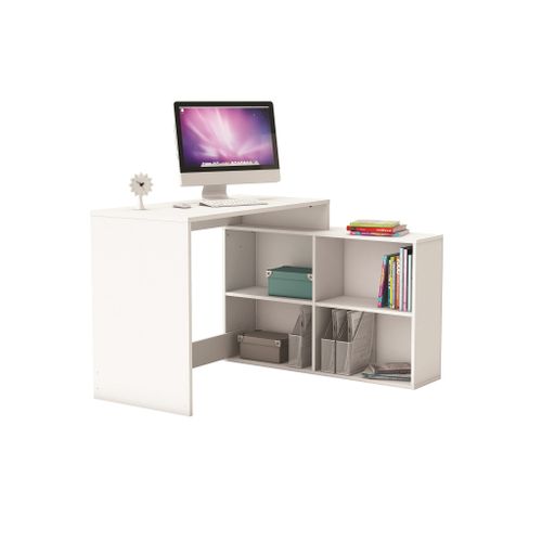 Bureau D'angle Blanc Perle