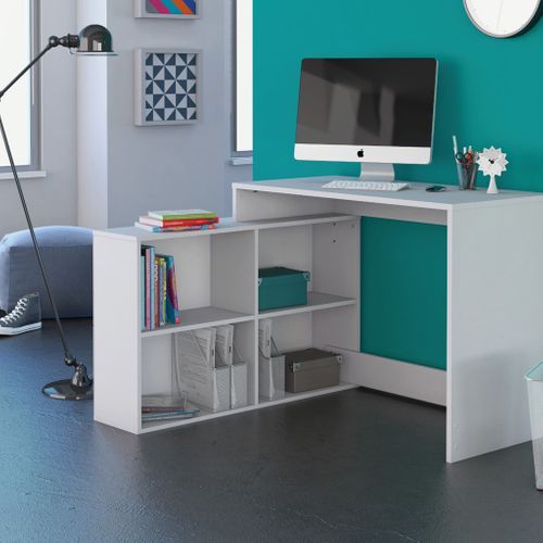 Bureau D'angle Blanc Perle