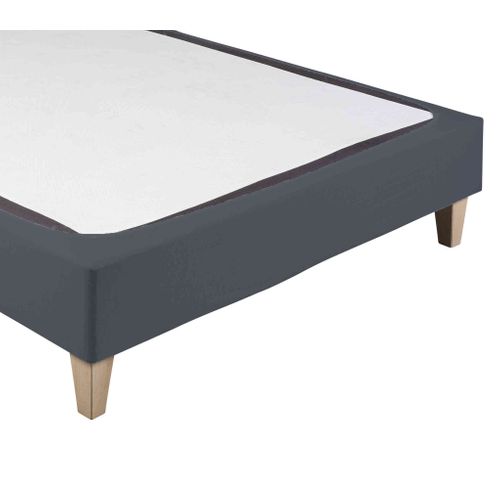 Cache Sommier Coton Jersey Anthracite 100x200