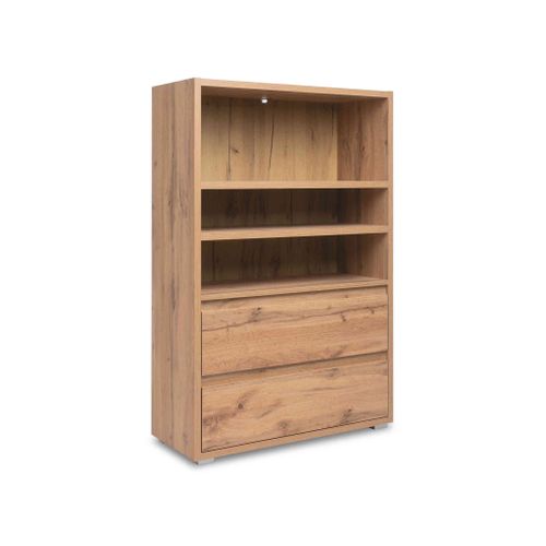 Bilbliothèque Cases + Tiroirs Naturel
