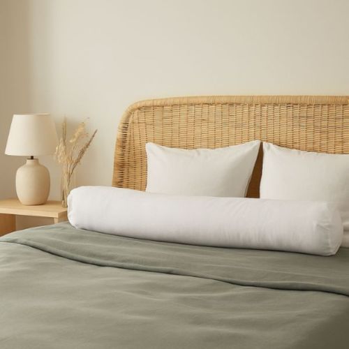 Traversin Anti-acariens Enveloppe 100% Coton 90