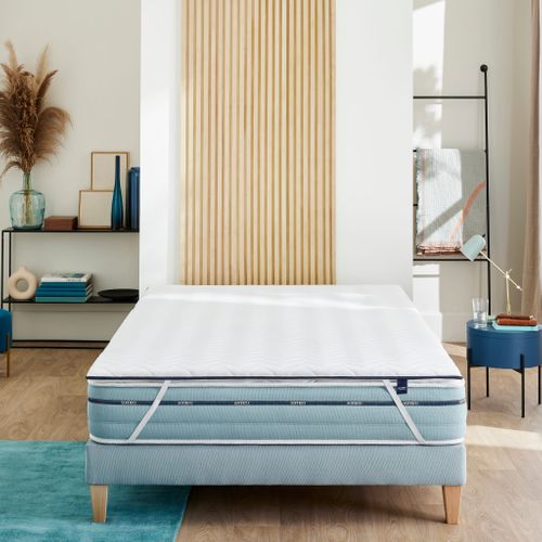 Surmatelas Mémoire De Forme 5 Cm Songe Soutien Mi-ferme 90x200 - 1 Personne - Accueil Très Moelleux